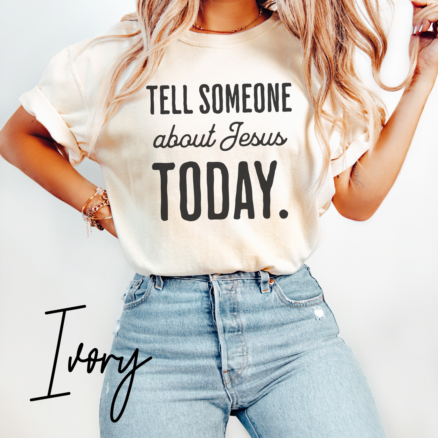 Tell someone about Jesus today t shirt