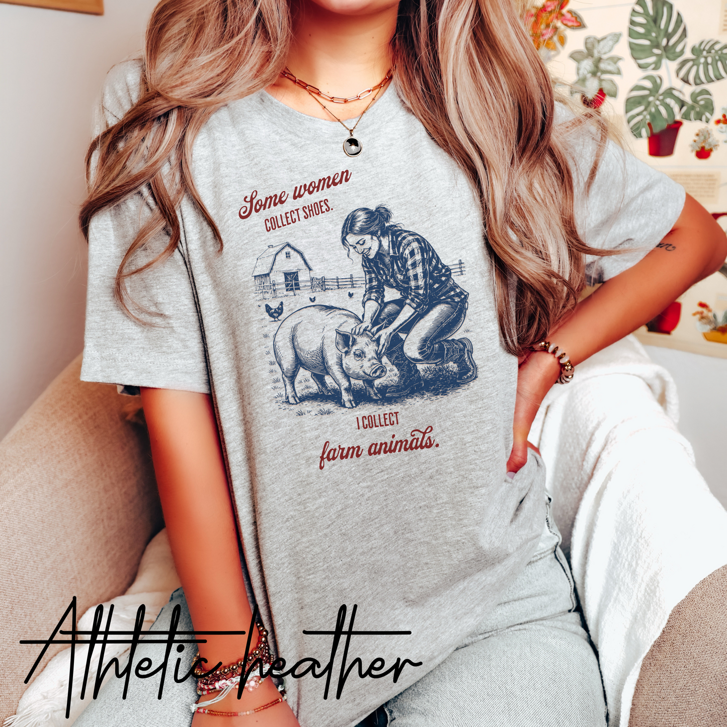 Some women collect shoes, I collect farm animals tshirt