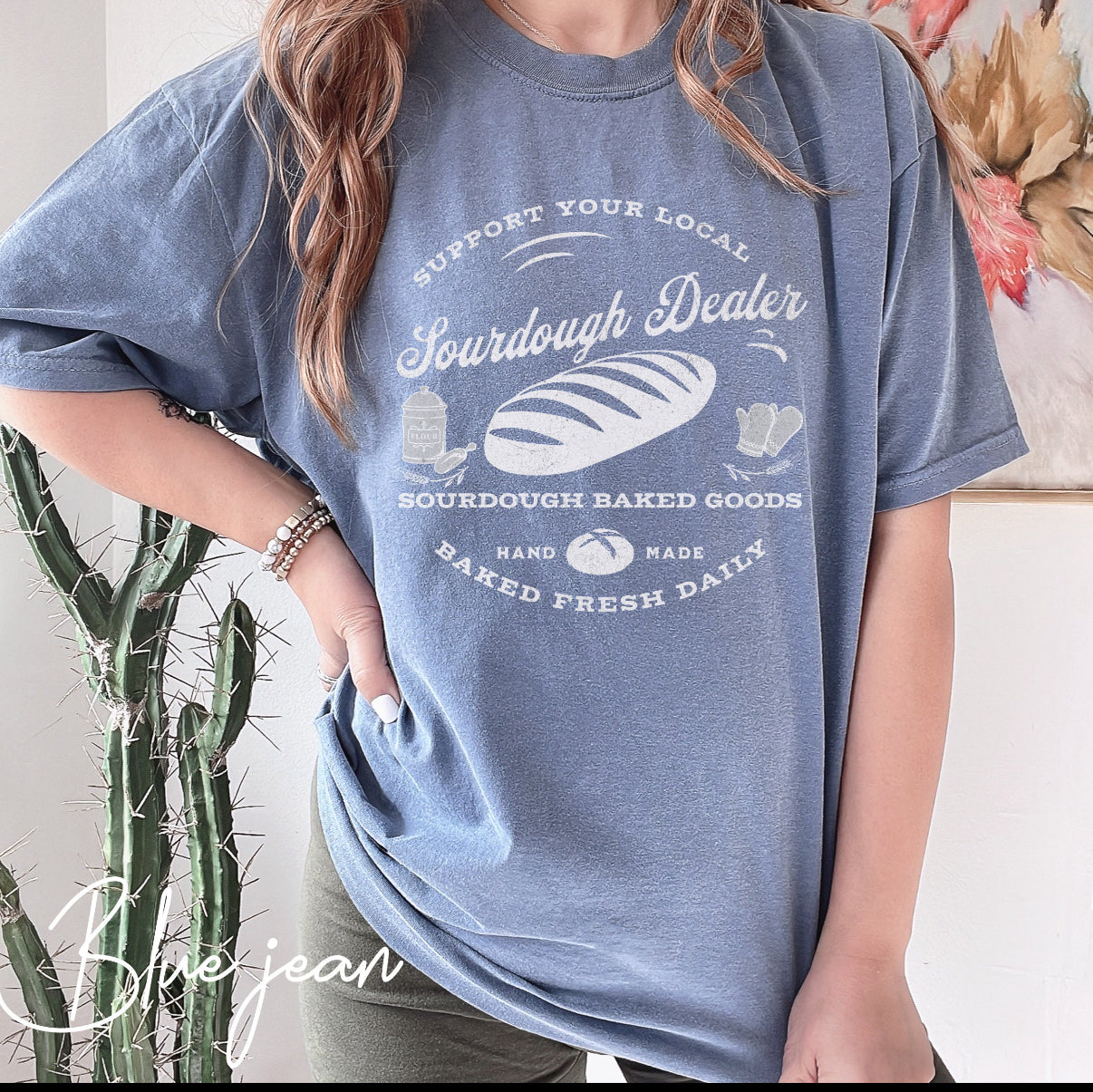 Funny Sourdough Shirt – “Support Your Local Sourdough Dealer” Baking & Homesteading Graphic Tee (Comfort Colors), Funny Sourdough Shirt, Sourdough Baker Tee, Gift For Sourdough Lovers