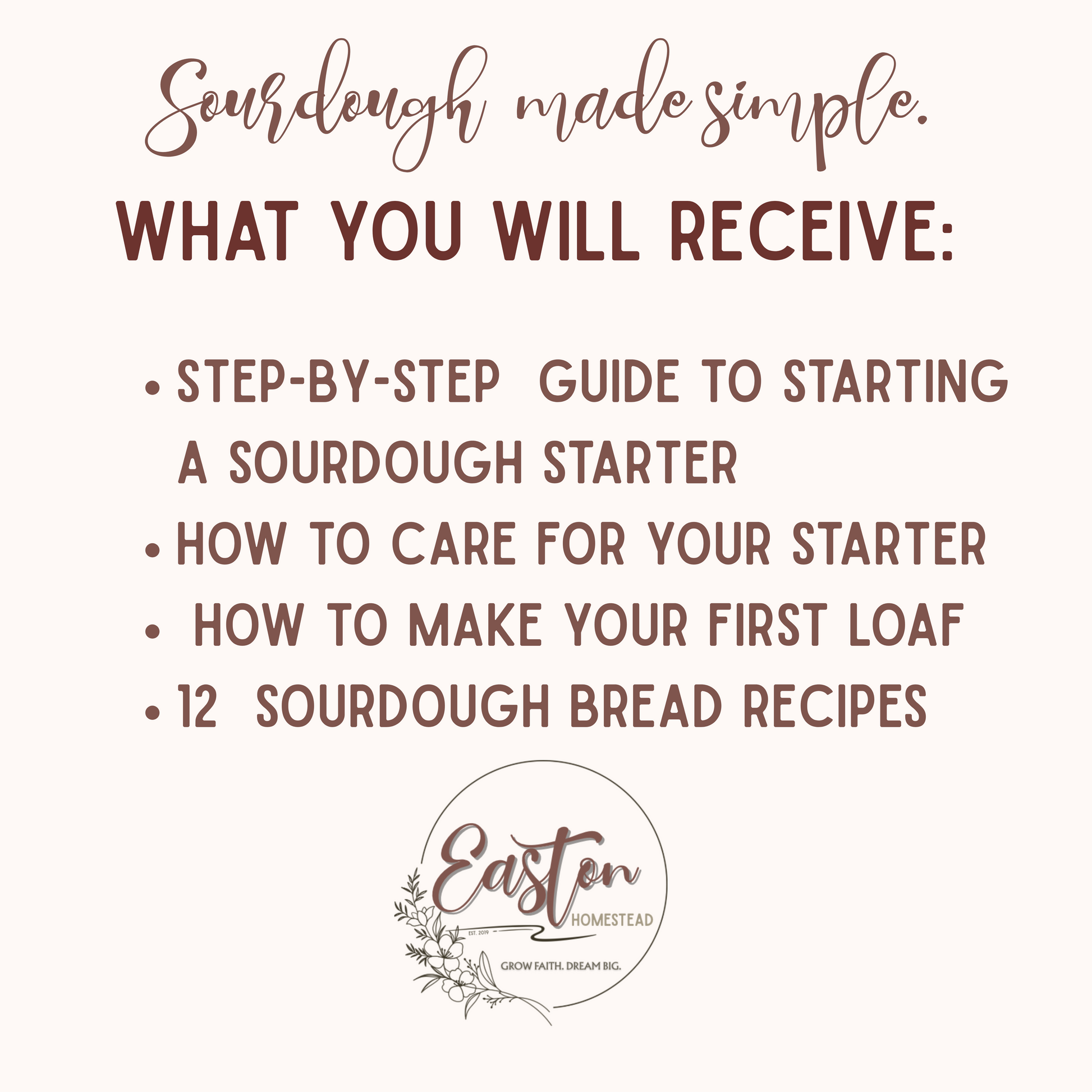 What you’ll receive- sourdough starter and bread recipe book